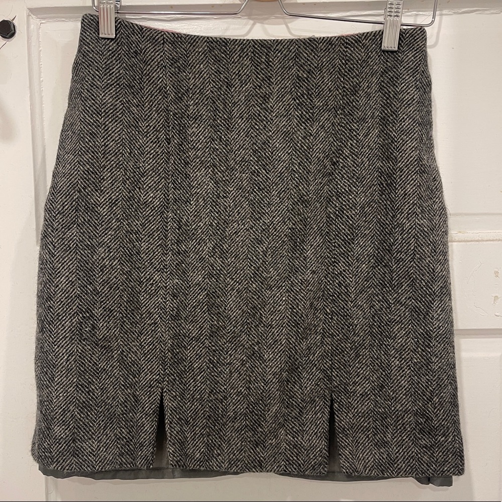 Boden Wool Tweed Mini Skirt
